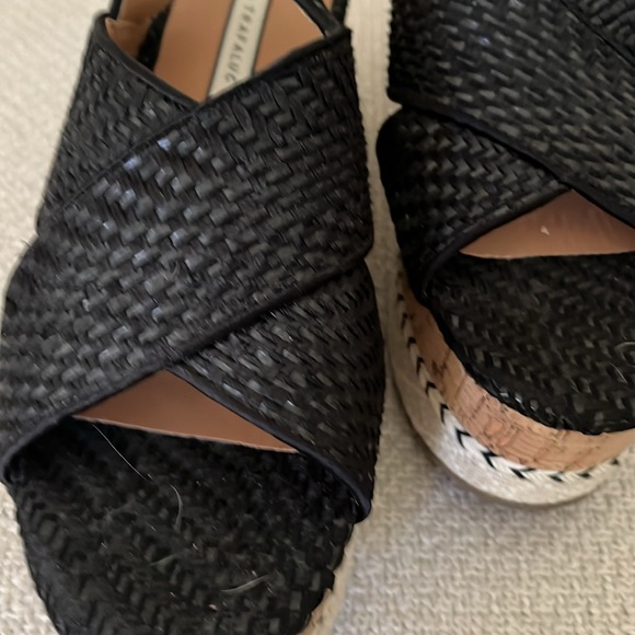 Zara stacked wedgie. Black size 7. - Picture 4 of 4